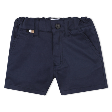 BOSS Short de mezclilla para bebe color azul marino